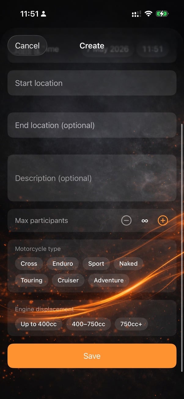 Create Ride