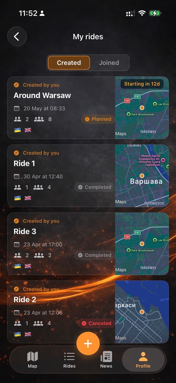 My Rides